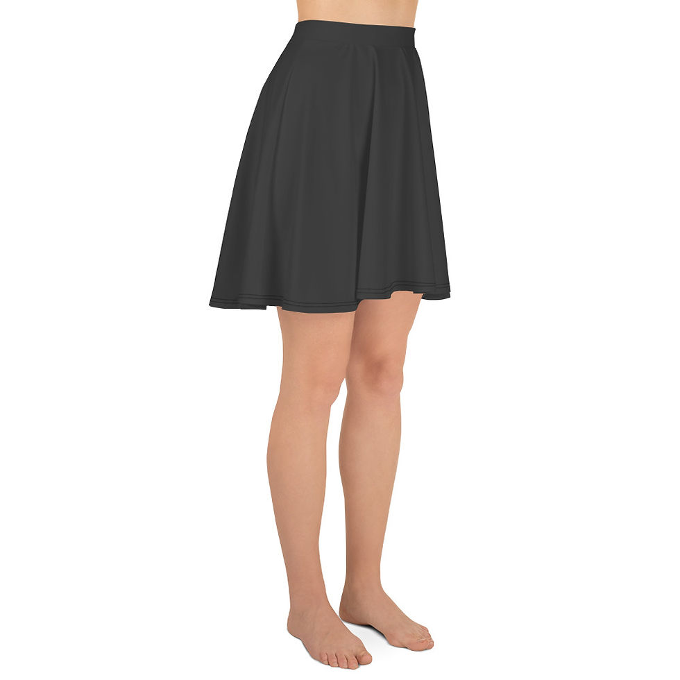 Thumbnail: Classic Essentials Women's A-Line Skater Sun Skirt (Gunmetal)