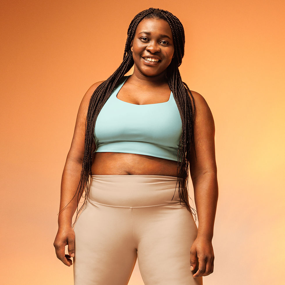 Thumbnail: Classic Essentials Women’s Longline Sports Bra/Top (Cyan)