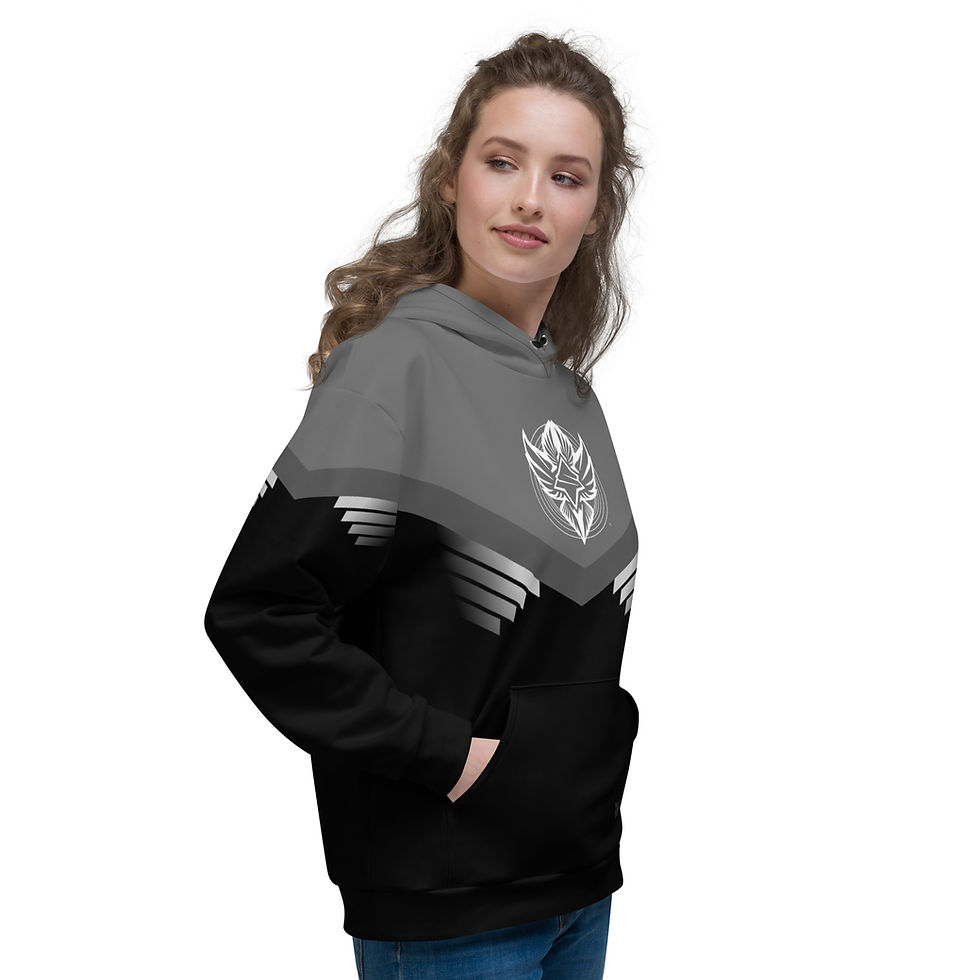 Thumbnail: Superhuman Essentials Pullover Hoodie (Unisex; Paladin; Gray/Black)