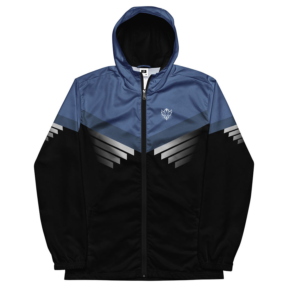 Thumbnail: Superhuman Essentials Men's Windbreaker (Paladin; Super Blue/Black)