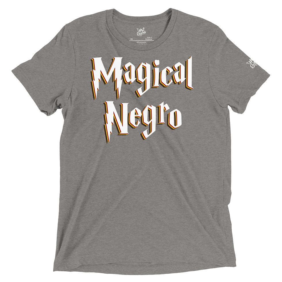 Thumbnail: Rockstar Essentials Short Sleeve T-Shirt (Unisex; Afropunk; Magical Negro)