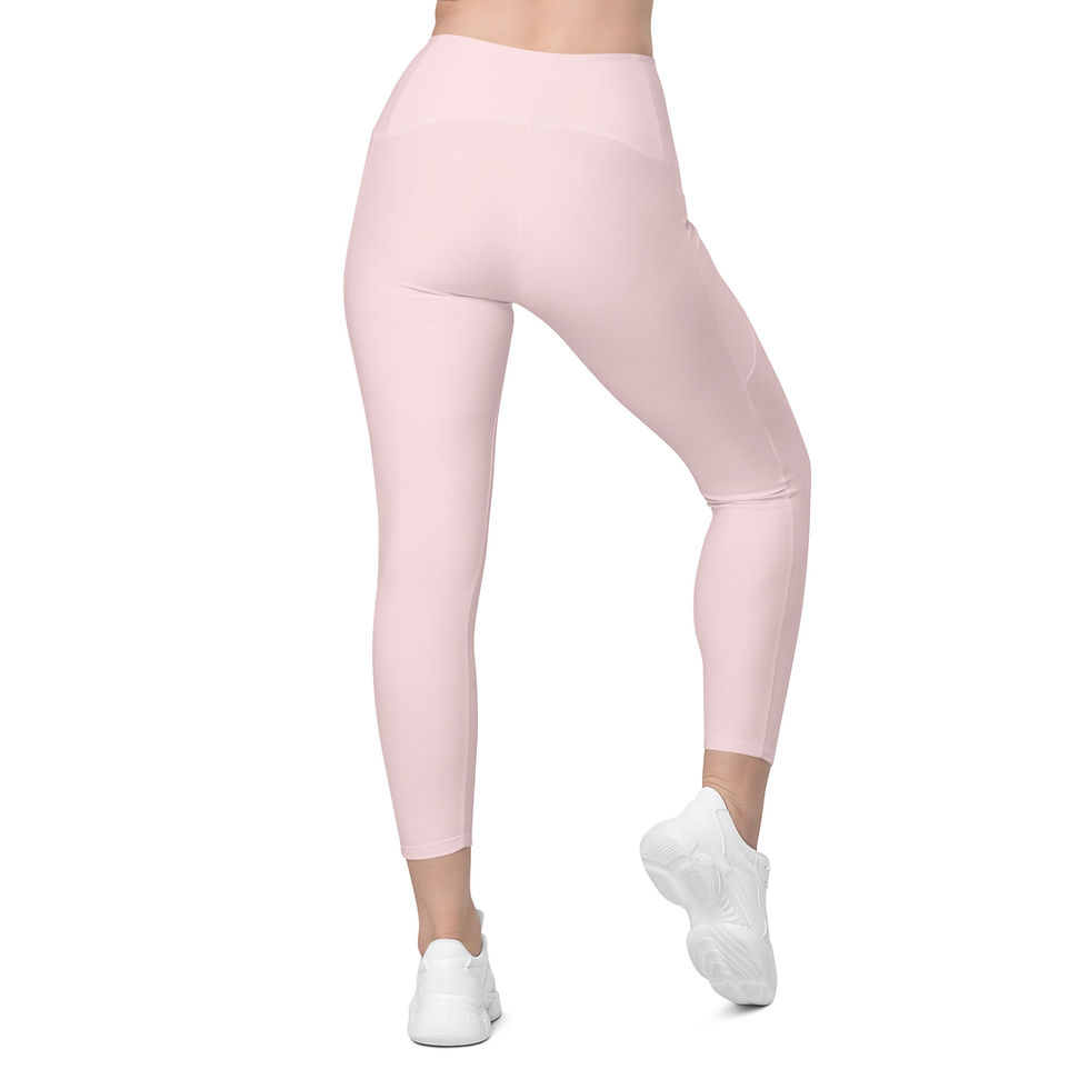 Thumbnail: Classic Essentials Women’s Crossover Leggings w/ Pockets (Pink Champagne)