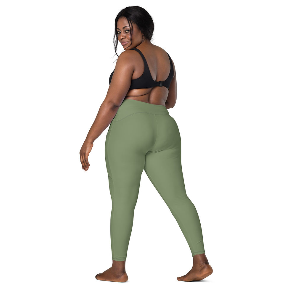 Thumbnail: Classic Essentials Women’s Crossover Leggings w/ Pockets (Fatigues)