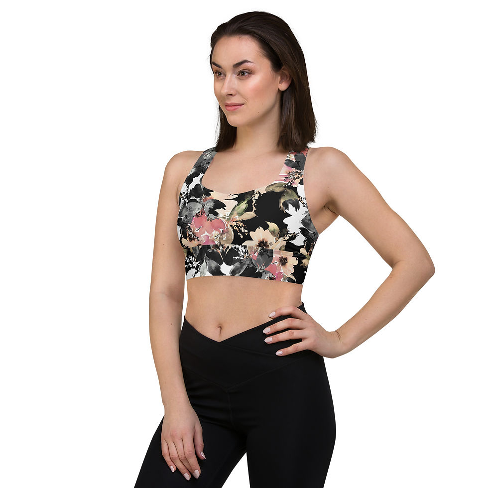 Thumbnail: Classic Essentials Women’s Longline Sports Bra/Top (Spring; Lizz)