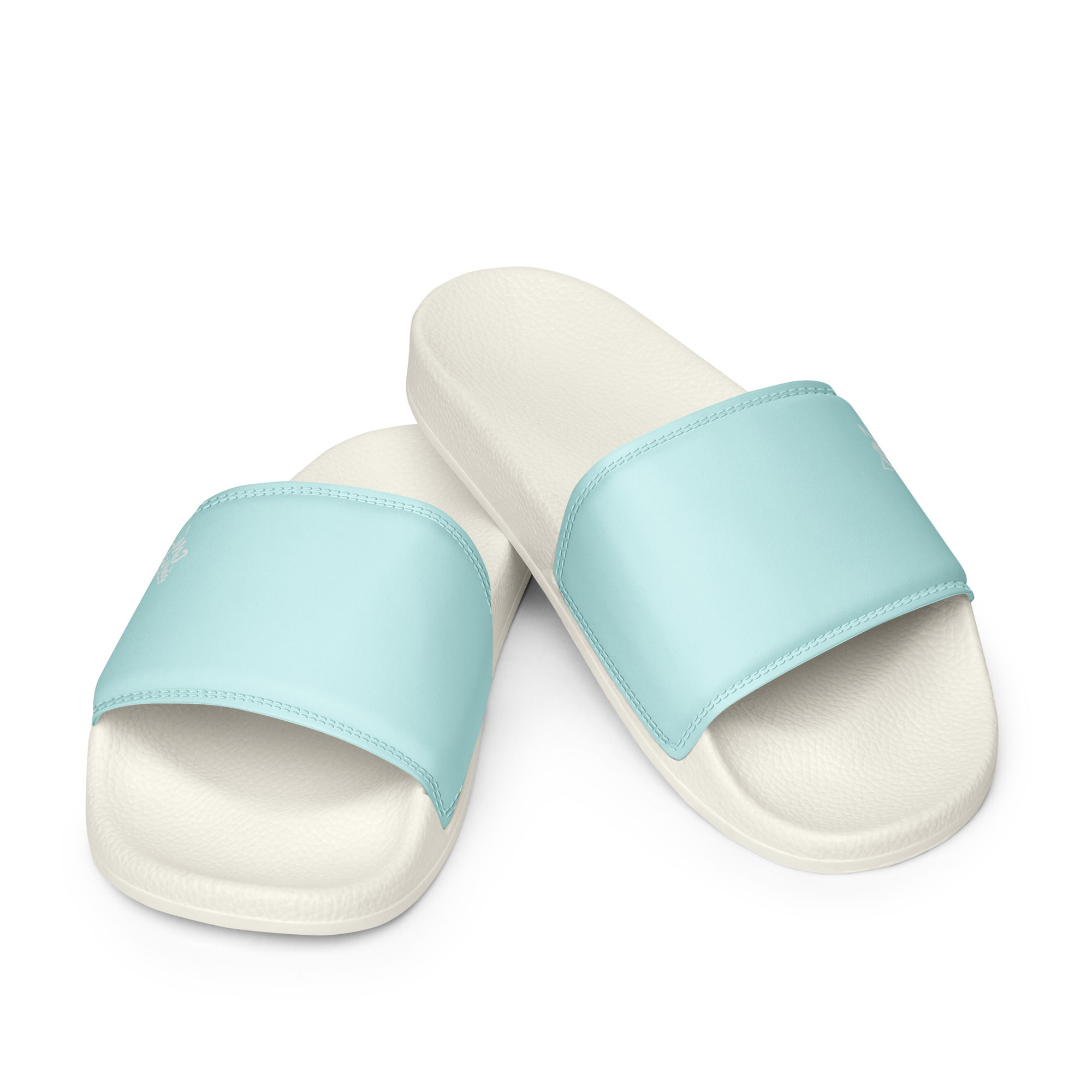 Classic Essentials Men's Slides (Cyan/White)