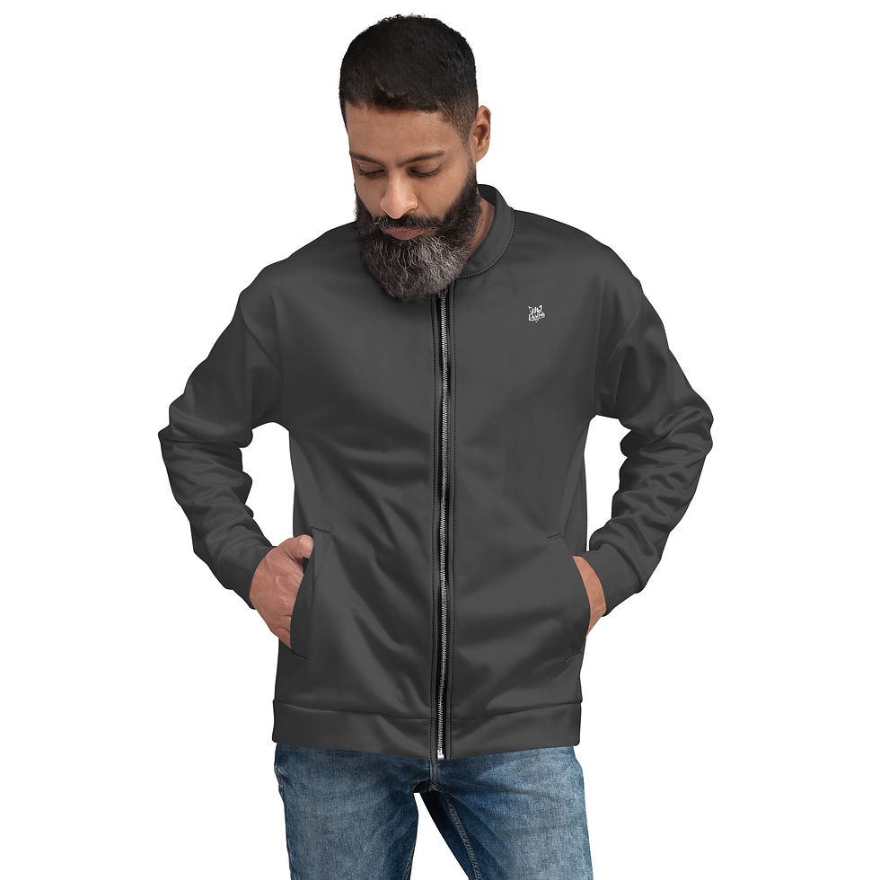 Thumbnail: Classic Essentials Bomber Jacket Liner Zip Sweater (Unisex; Gunmetal)