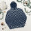 Thumbnail: Classic Essentials Pullover Hoodie (Unisex; Polka Dot; White/Navy)