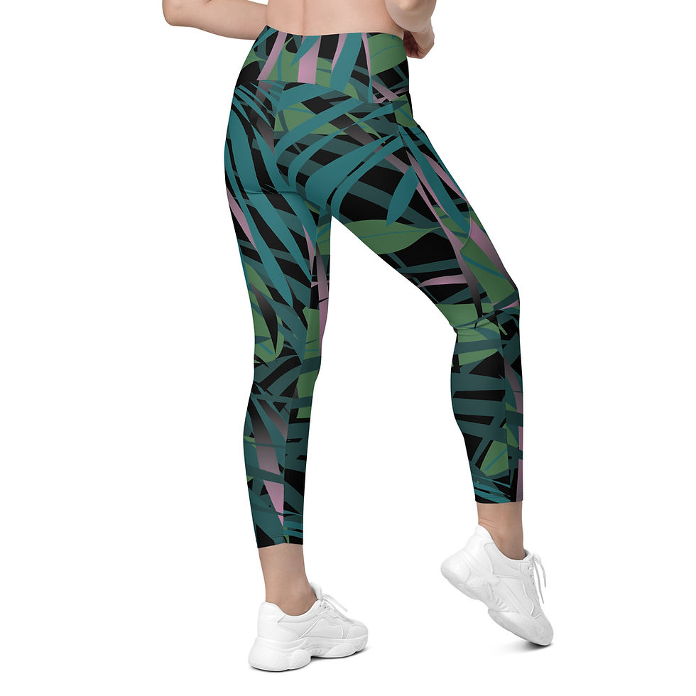 Thumbnail: Rockstar Essentials Women's Crossover Leggings w/ Pockets (Jungle Heat)