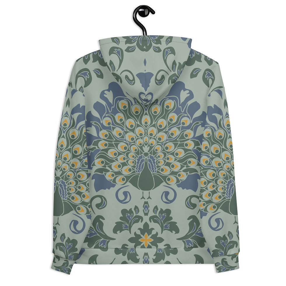 Thumbnail: Classic Essentials Zip Hoodie (Unisex; Peacock 2)
