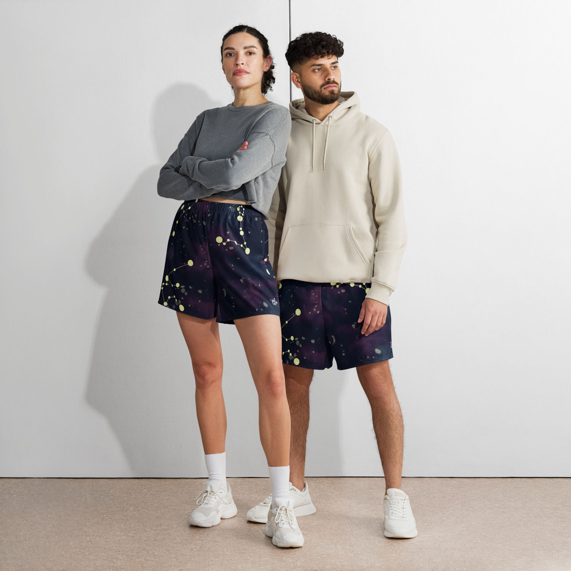 Rockstar Essentials Athletic Shorts (Unisex; Long; Constellations)
