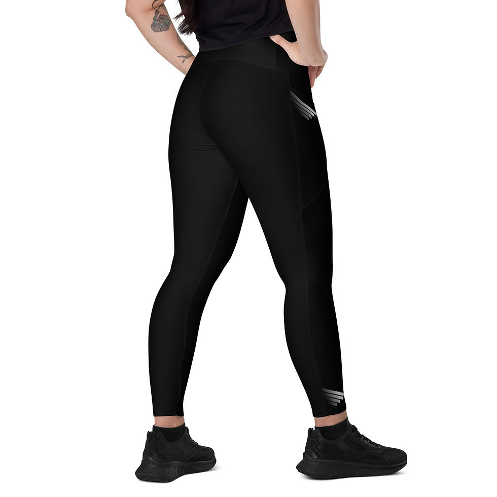 Thumbnail: Superhuman Essentials Women’s Crossover Leggings w/ Pockets (Paladin; Black)
