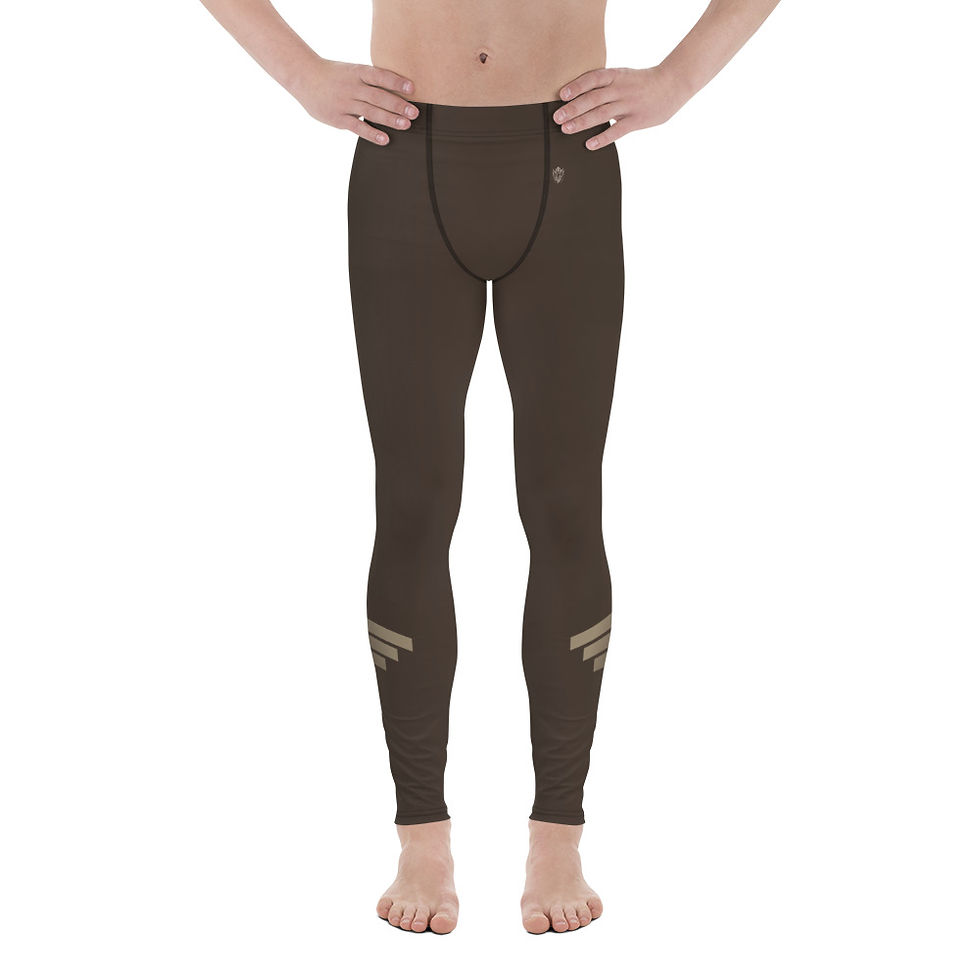 Thumbnail: Superhuman Essentials Men's Leggings/Rash Guard (Paladin; Chocolate)