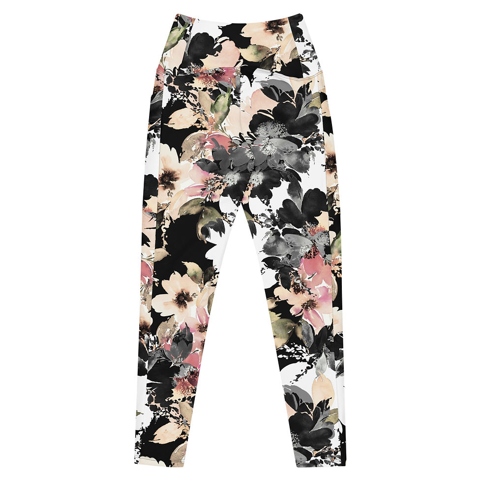 Thumbnail: Classic Essentials Women's Crossover Leggings w/ Pockets (Shiggy; Camo Gray)