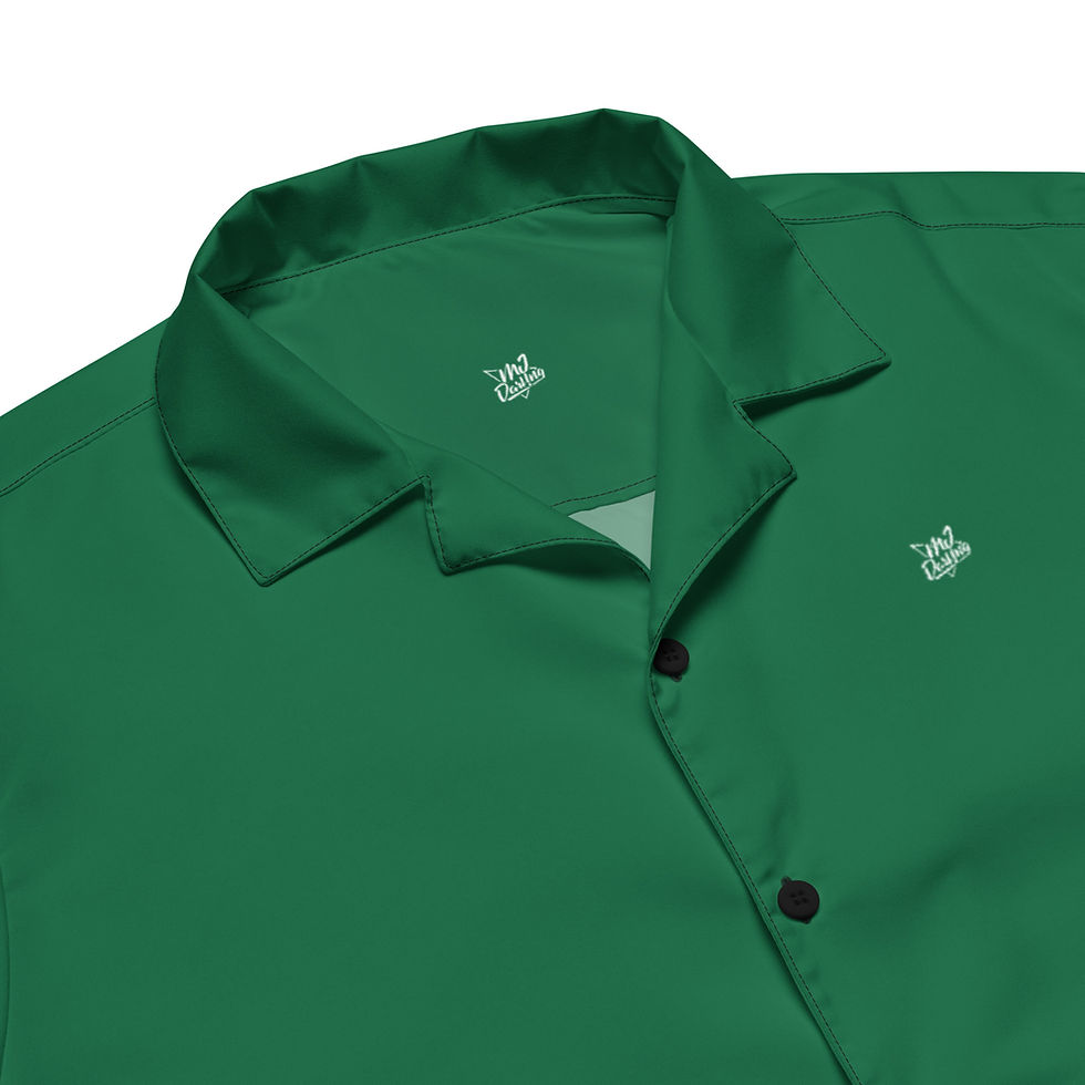 Thumbnail: Classic Essentials Short Sleeve Button Down Shirt (Unisex; Emerald)
