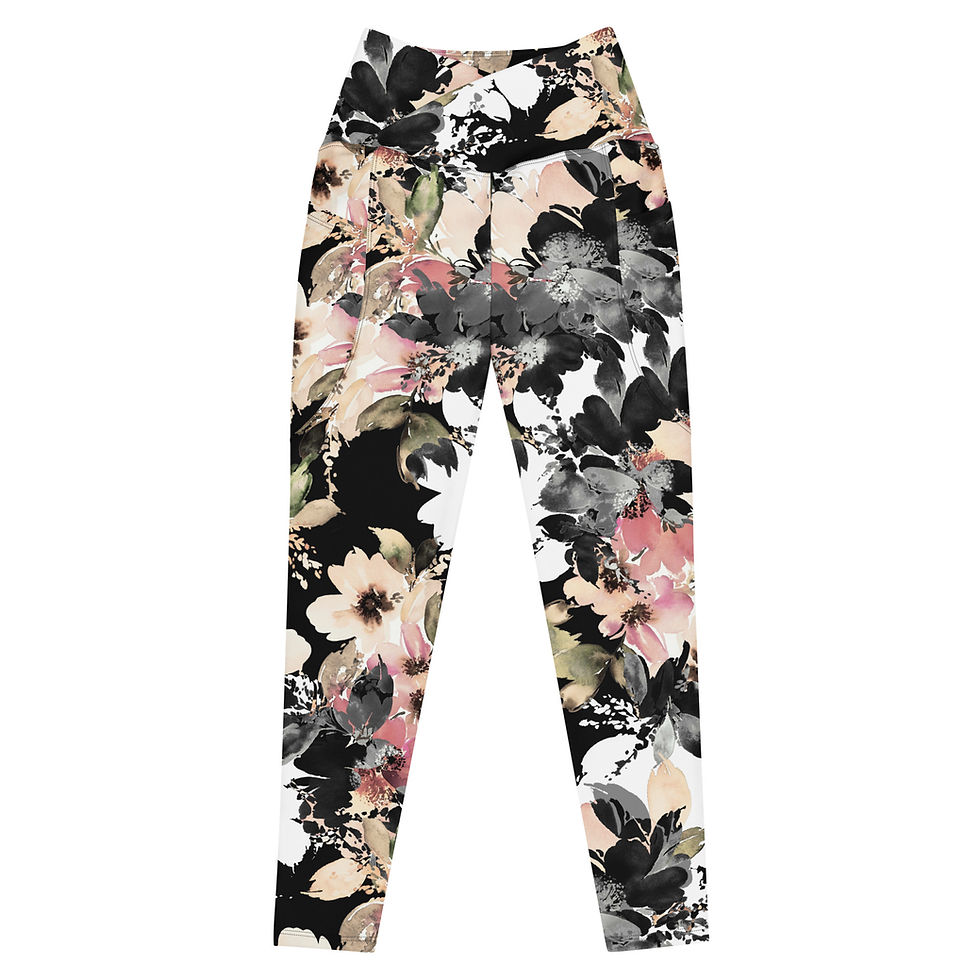 Thumbnail: Classic Essentials Women's Crossover Leggings w/ Pockets (Shiggy; Camo Gray)