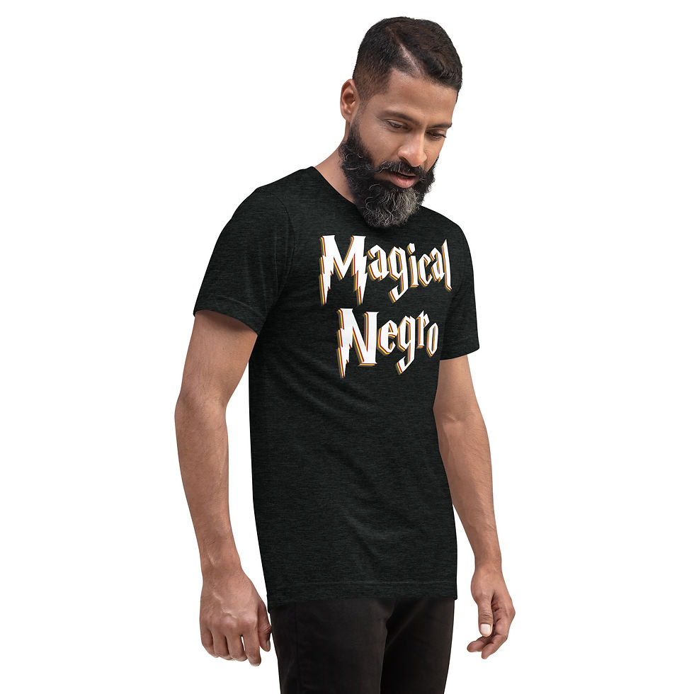 Thumbnail: Rockstar Essentials Short Sleeve T-Shirt (Unisex; Afropunk; Magical Negro)