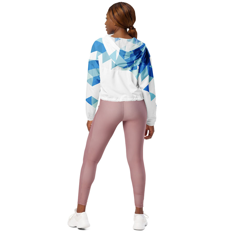 Thumbnail: Superhuman Essentials Women’s Cropped Windbreaker (Crystal Clear)