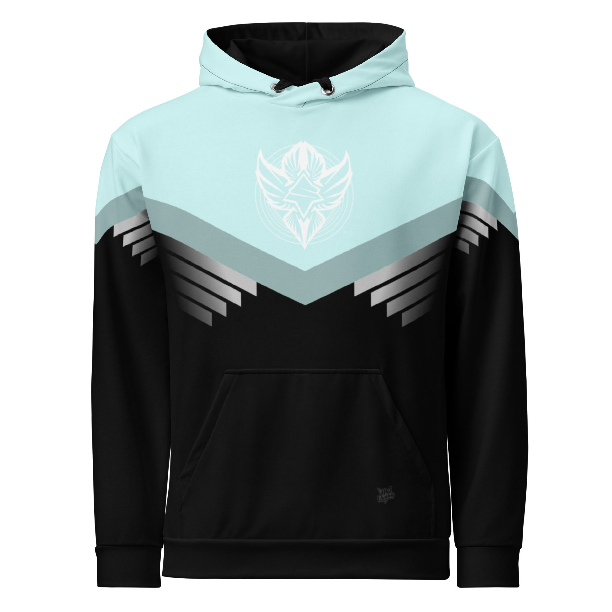 Superhuman Essentials Pullover Hoodie (Unisex; Paladin; Cyan/Black)