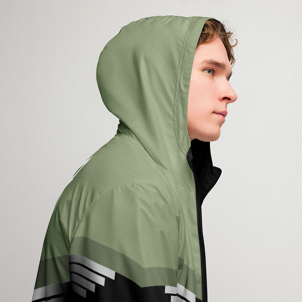 Thumbnail: Superhuman Essentials Men's Windbreaker (Paladin; Fatigues/Black)
