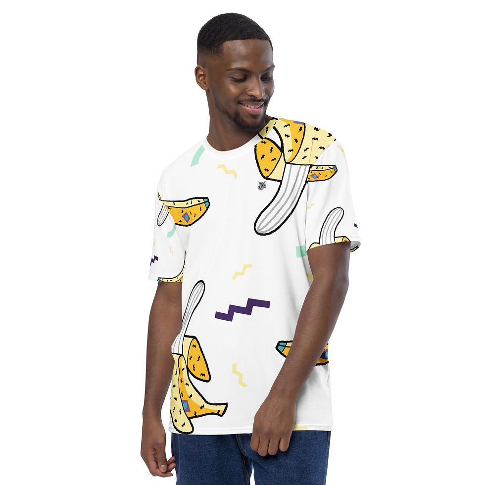 Thumbnail: Rockstar Essentials Men's T-Shirt (Go Bananas; White)