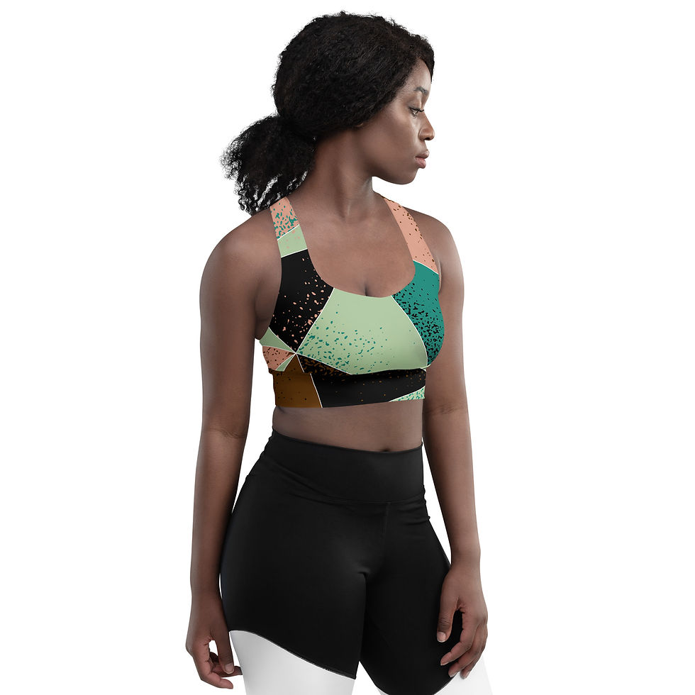 Thumbnail: Rockstar Essentials Women’s Longline Sports Bra/Top (Patchwerk)