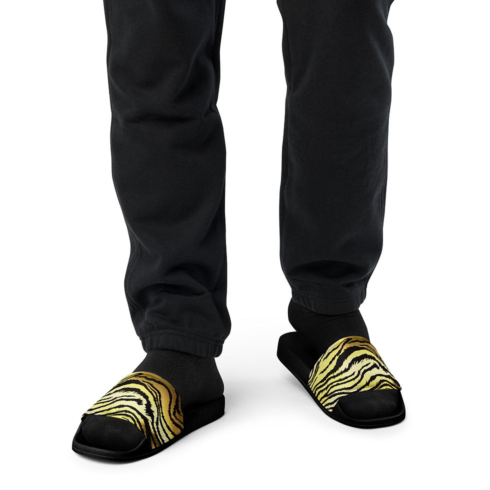 Thumbnail: Rockstar Essentials Men's Slides (Tiger Style 2b/Black)