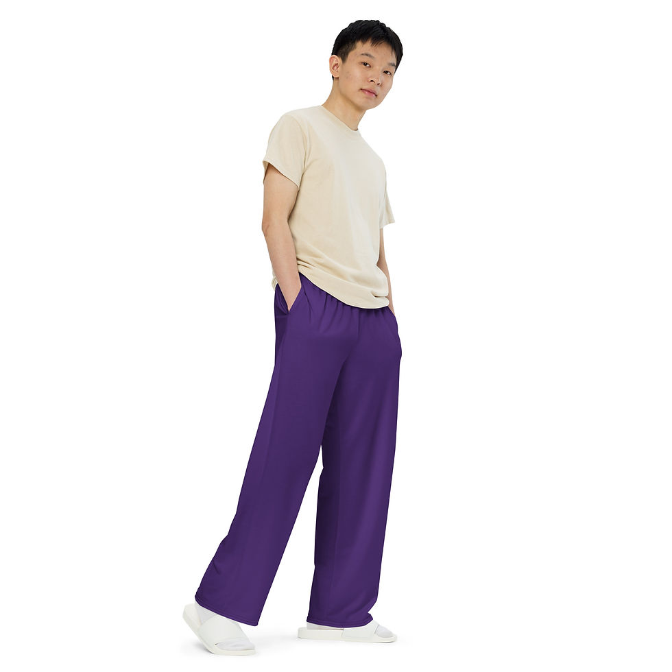 Thumbnail: Classic Essentials Wide-Leg Loungers/Pants (Unisex; Purple)