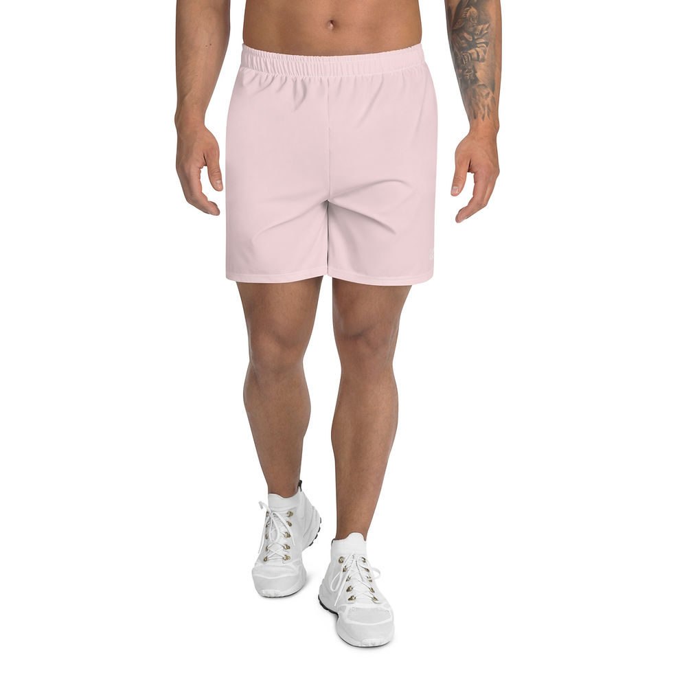 Thumbnail: Classic Essentials Athletic Shorts (Unisex; Long; Pink Champagne)