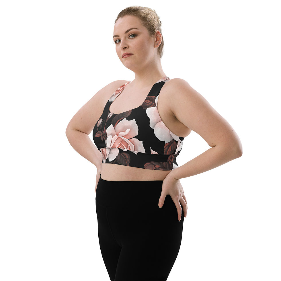Thumbnail: Classic Essentials Women’s Longline Sports Bra/Top (Spring; Corabeth)