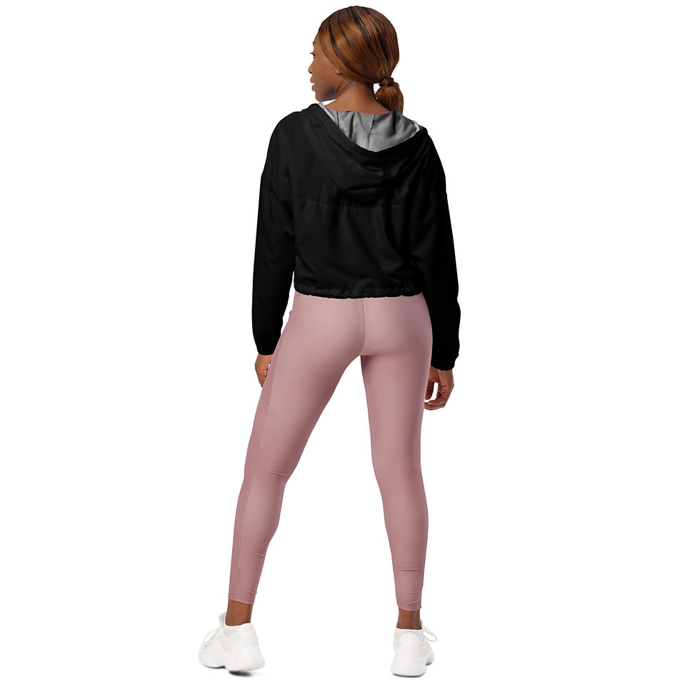 Thumbnail: Classic Essentials Women’s Cropped Windbreaker (Black)