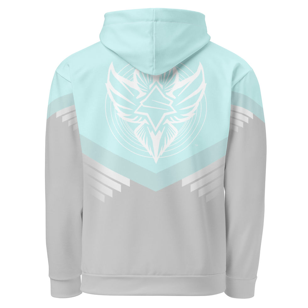 Thumbnail: Superhuman Essentials Pullover Hoodie (Unisex; Paladin; Cyan/Angelic)