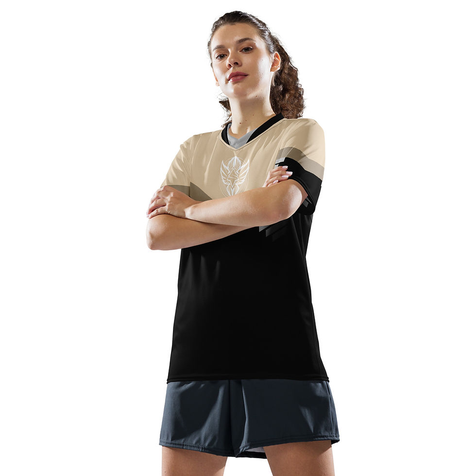 Thumbnail: Superhuman Essentials Sports Jersey (Unisex; Paladin; Champagne/Black)