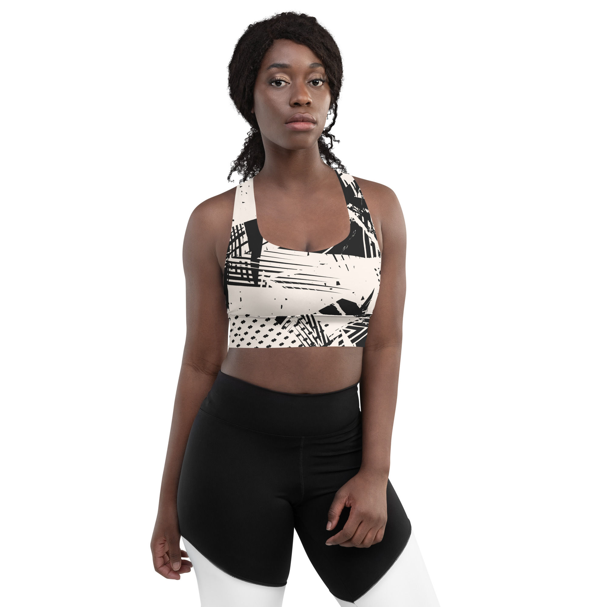 Rockstar Essentials Women’s Longline Sports Bra/Top (Punk; Poor You)