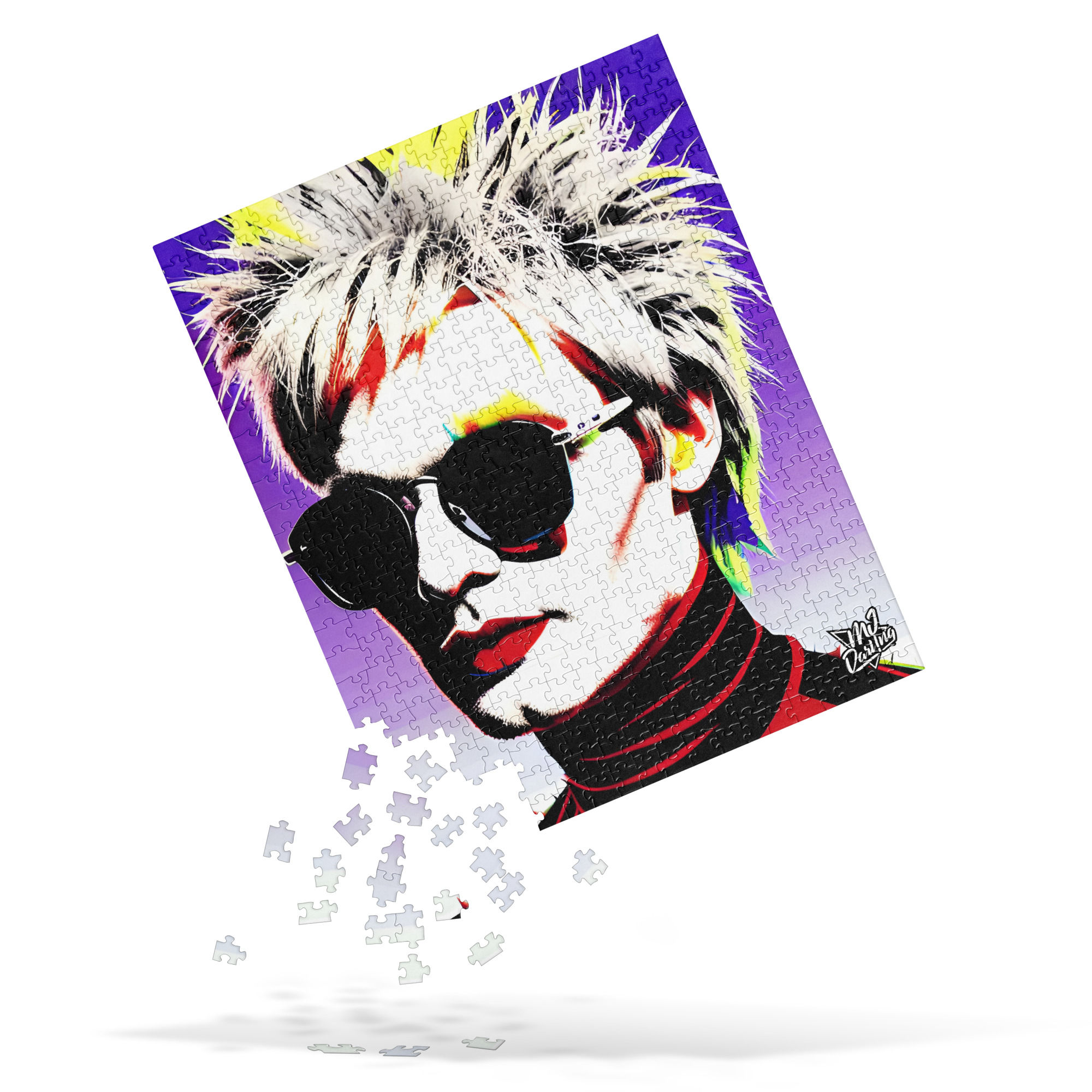 Jigsaw Puzzle (Andyvision: Pop Art Portrait Of Andy Warhol)