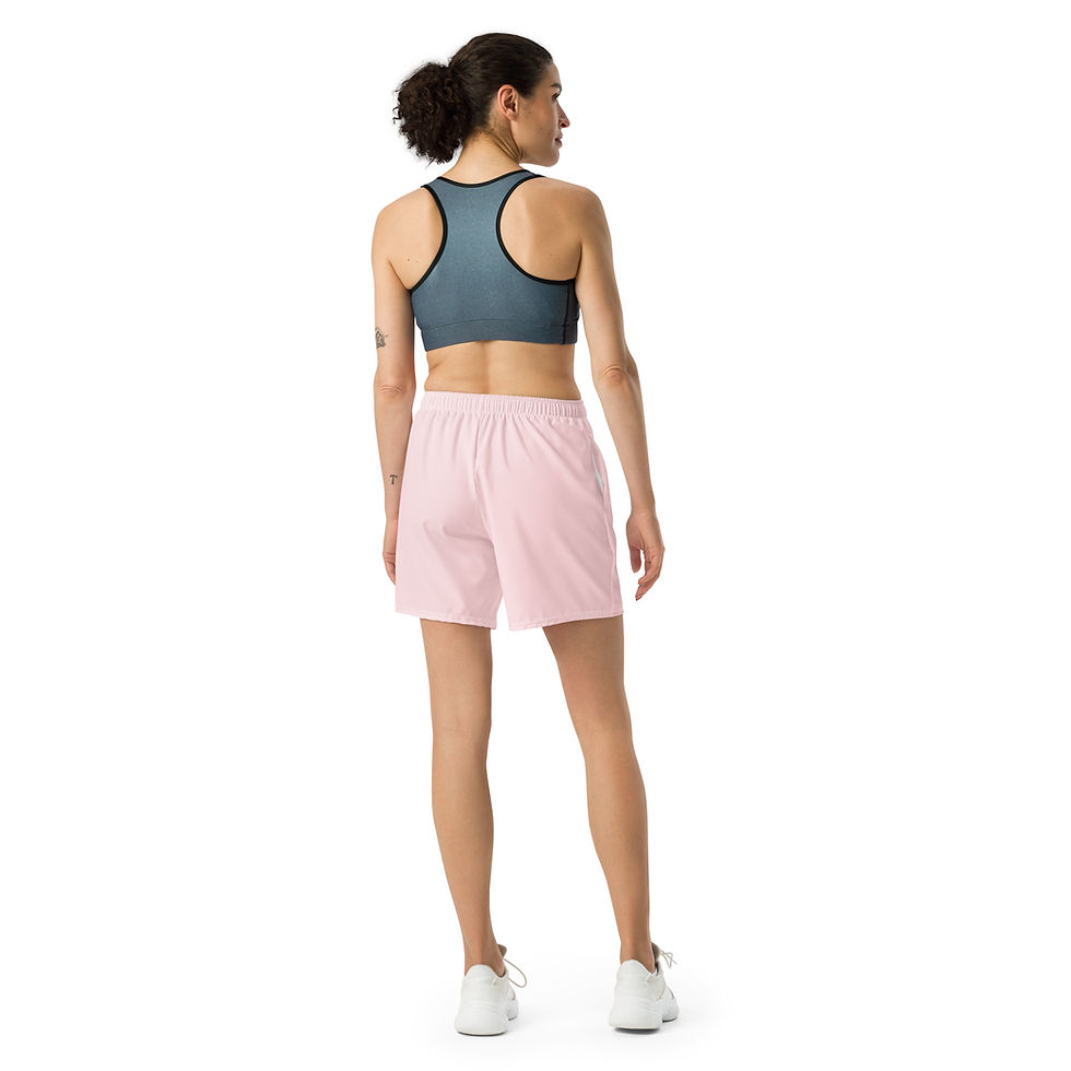 Thumbnail: Classic Essentials Athletic Shorts (Unisex; Long; Pink Champagne)