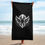 Thumbnail: Superhuman Essentials Beach Towel/Cloak (Seraph Crest; Black; Portrait)
