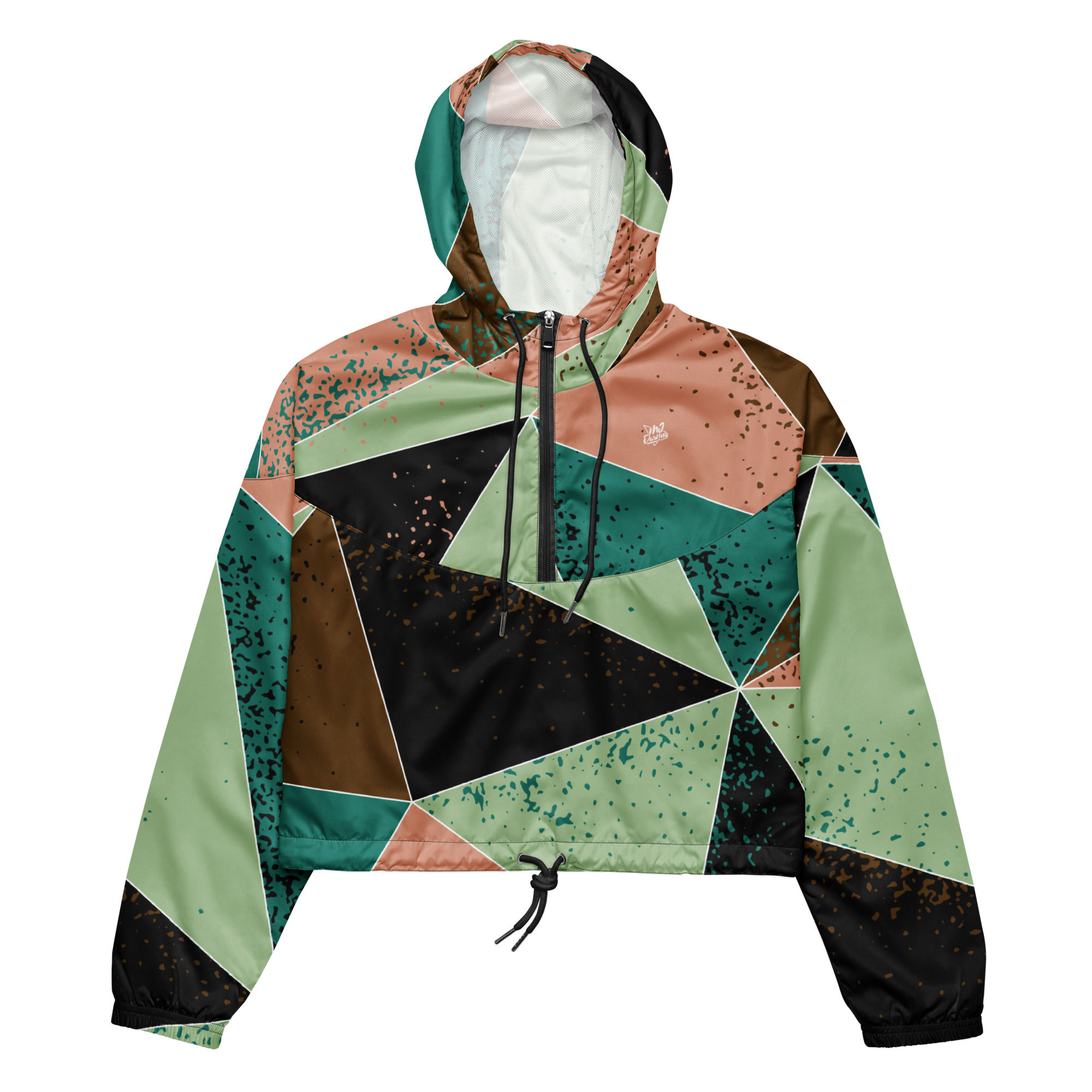 Rockstar Essentials Women’s Cropped Windbreaker (Patchwerk)