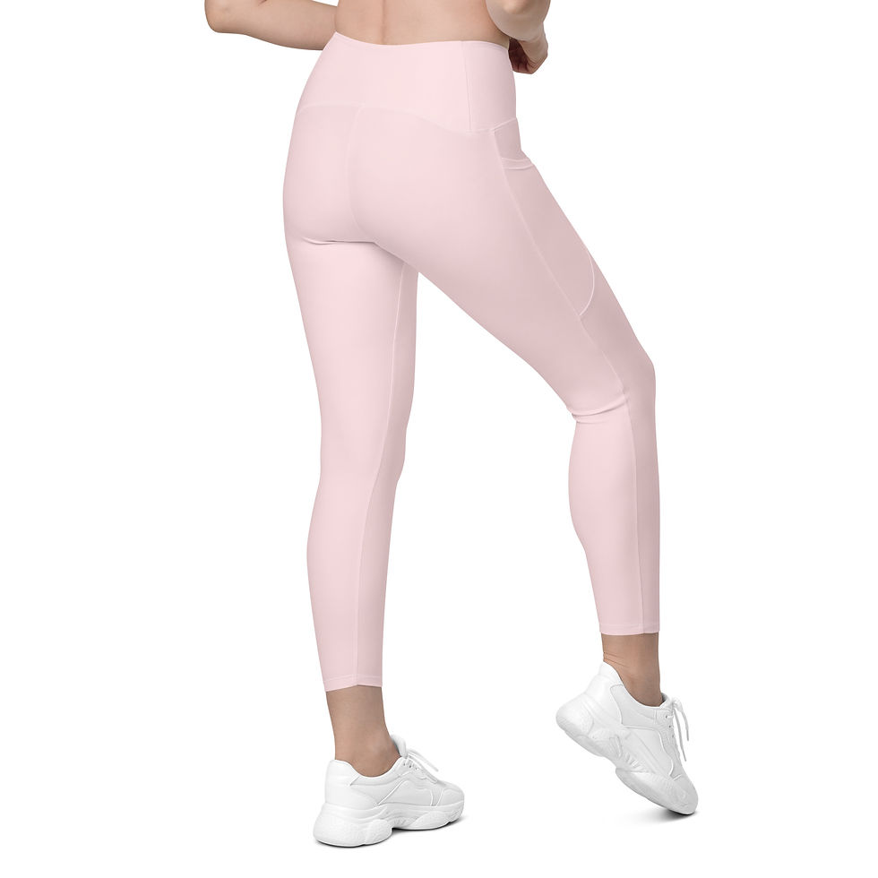 Thumbnail: Classic Essentials Women’s Crossover Leggings w/ Pockets (Pink Champagne)