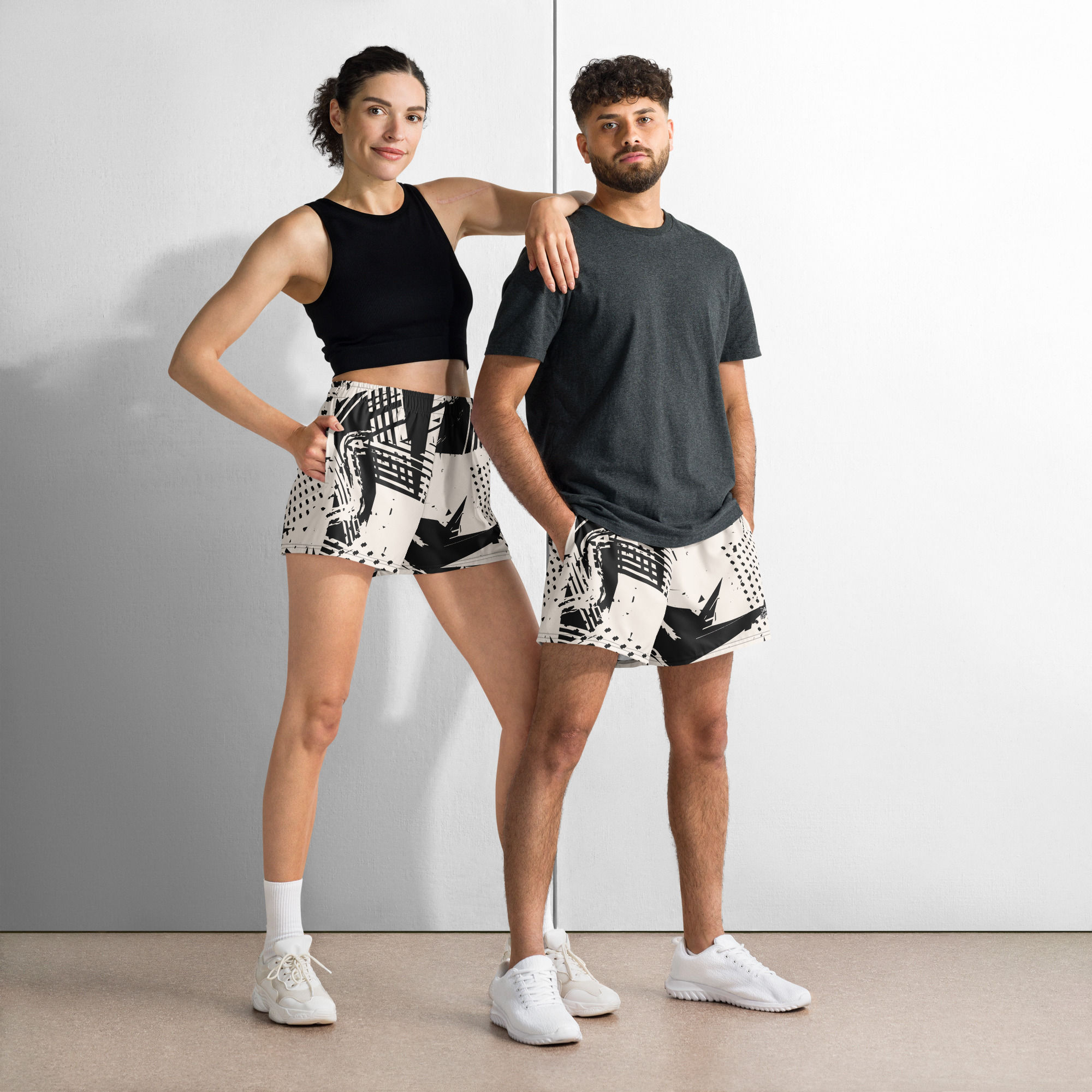 Rockstar Essentials Athletic Shorts (Unisex; Punk; Poor You)