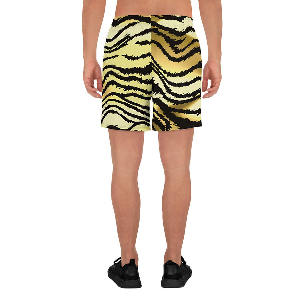 Thumbnail: Rockstar Essentials Athletic Shorts (Unisex; Long; Tiger Style 2)