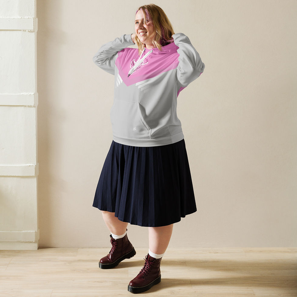 Thumbnail: Superhuman Essentials Pullover Hoodie (Unisex; Paladin; Mauvelous/Angelic)