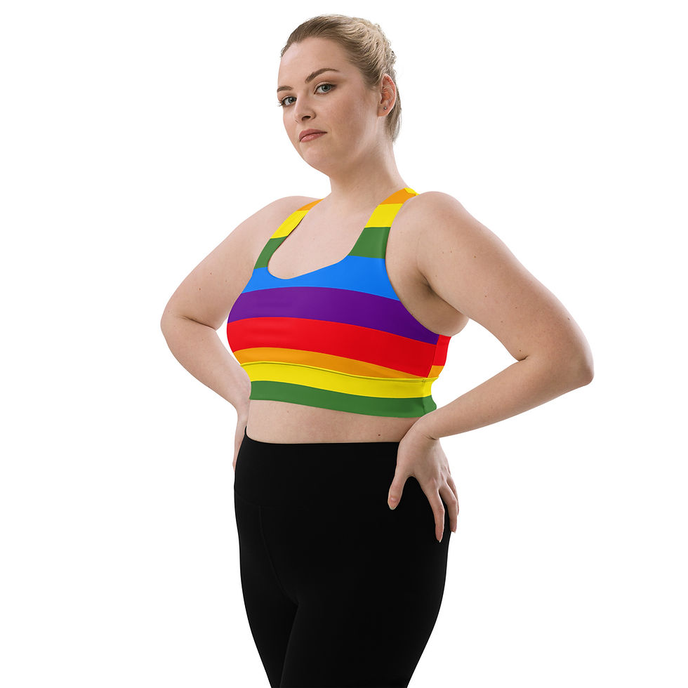 Thumbnail: Rockstar Essentials Women’s Longline Sports Bra/Top (Pride)