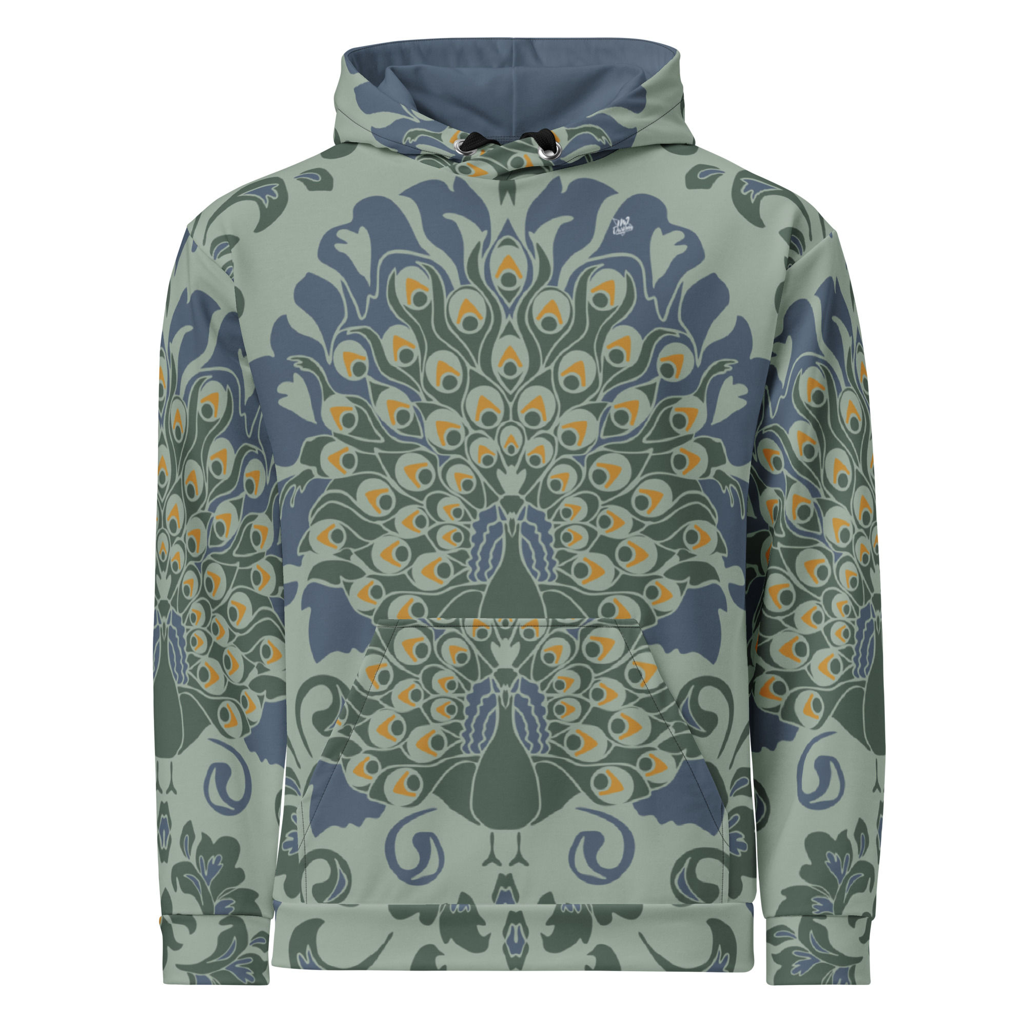 Classic Essentials Zip Hoodie (Unisex; Peacock 2)