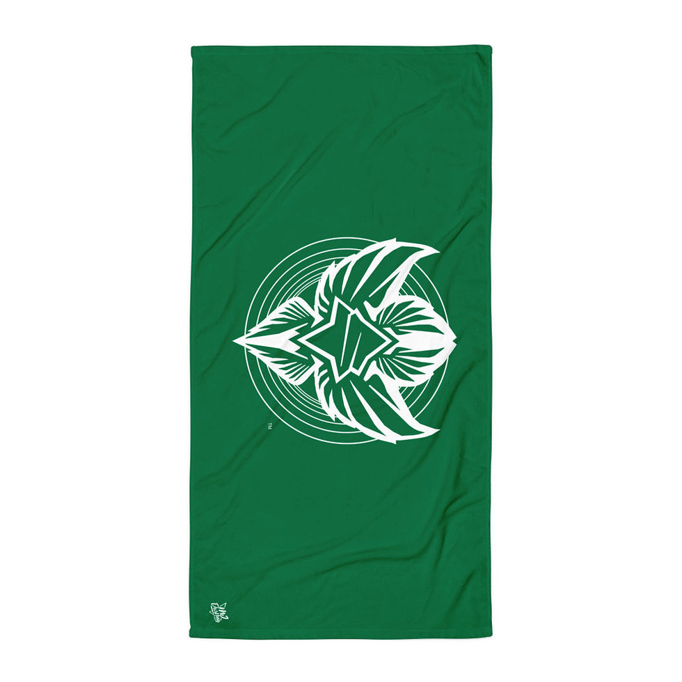 Thumbnail: Superhuman Essentials Beach Towel/Cloak (Seraph Crest; Emerald; Landscape)