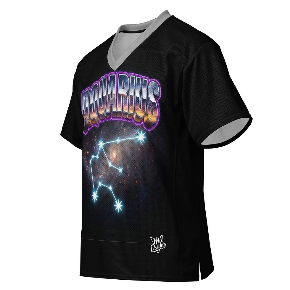 Thumbnail: Zodiac American Football Jersey (Aquarius; Unisex)