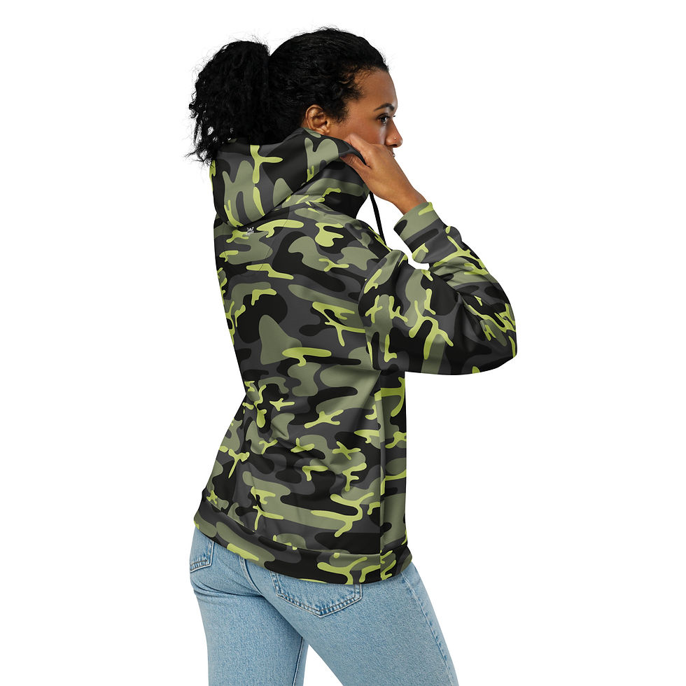 Thumbnail: Classic Essentials Zip Hoodie (Unisex; Spring; Shiggy; Camo; Green)