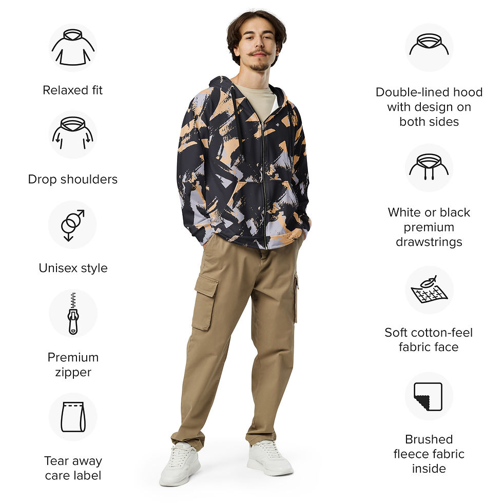 Thumbnail: Rockstar Essentials Zip Hoodie (Unisex; Brush Strokes)