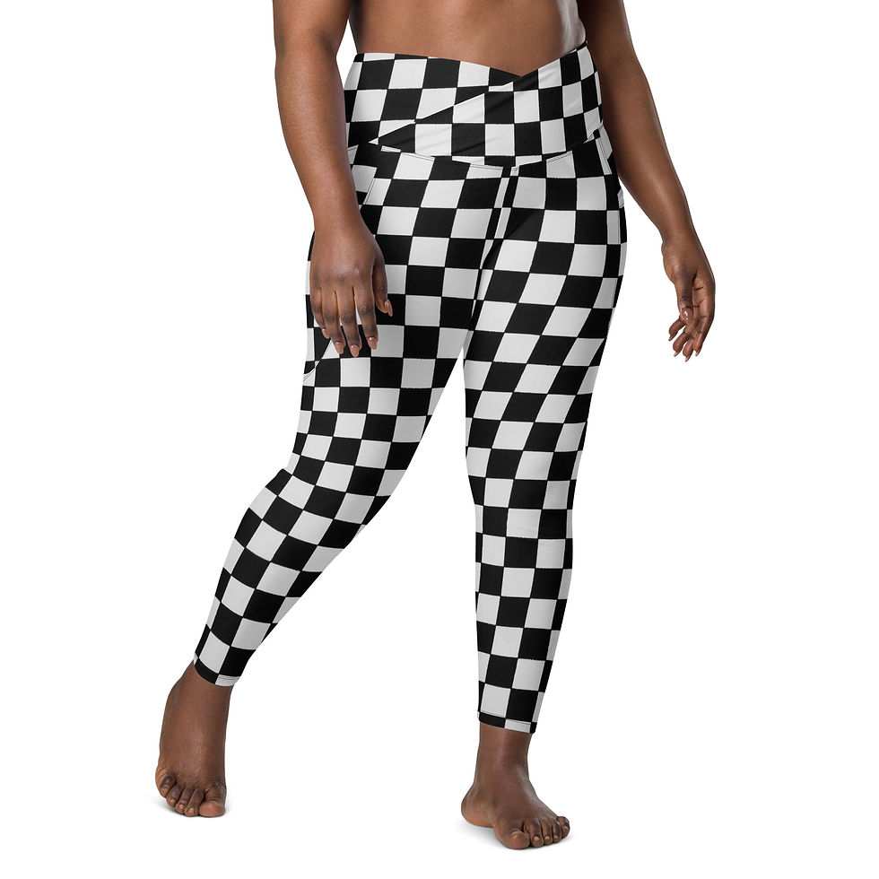 Thumbnail: Rockstar Essentials Women’s Crossover Leggings w/ Pockets (Punk; SHARP)