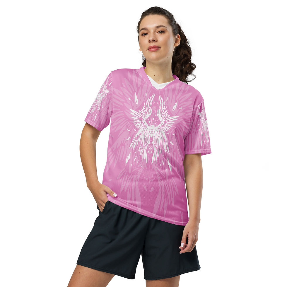 Thumbnail: Superhuman Essentials Sports Jersey (Unisex; Be Not Afraid; Mauvelous)