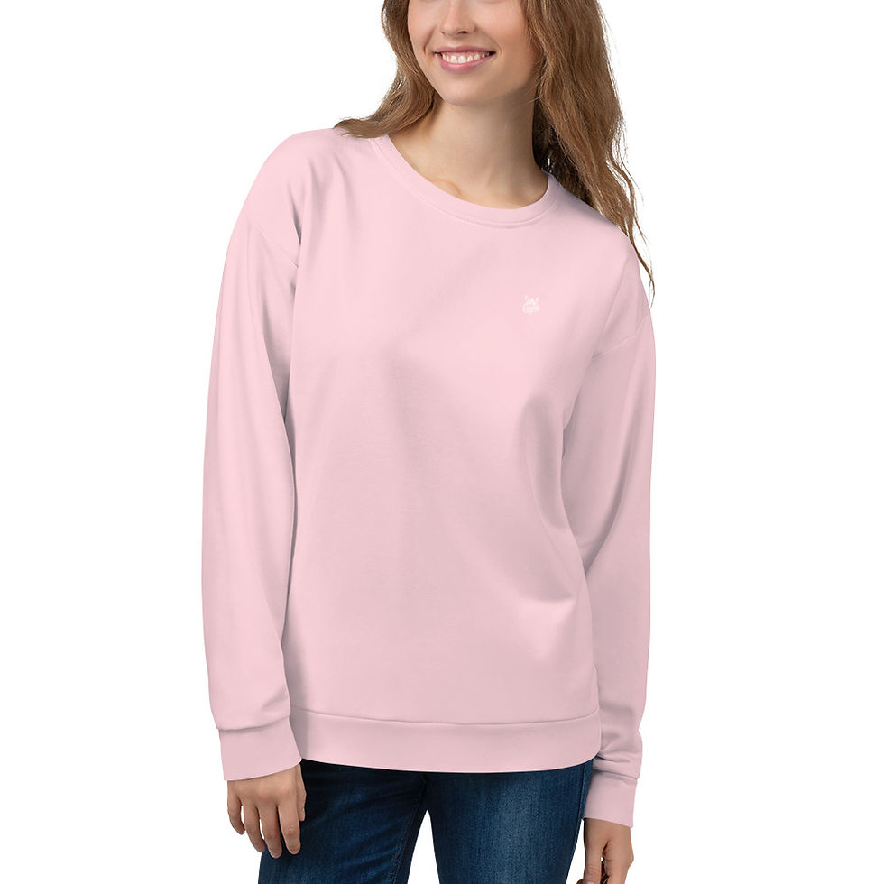 Thumbnail: Classic Essentials Pullover Sweatshirt (Unisex; Pink Champagne)